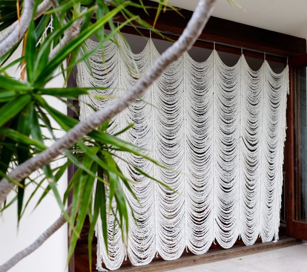 Boho Macrame Curtain | Custom Size