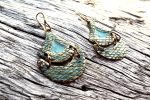 Tlalli Handmade Bronze Earrings | Patina + Pattern