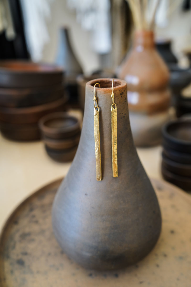 Orion Bronze Earrings Handmade by Mexican Artisans