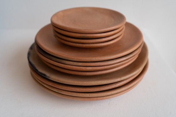 natural clay plates