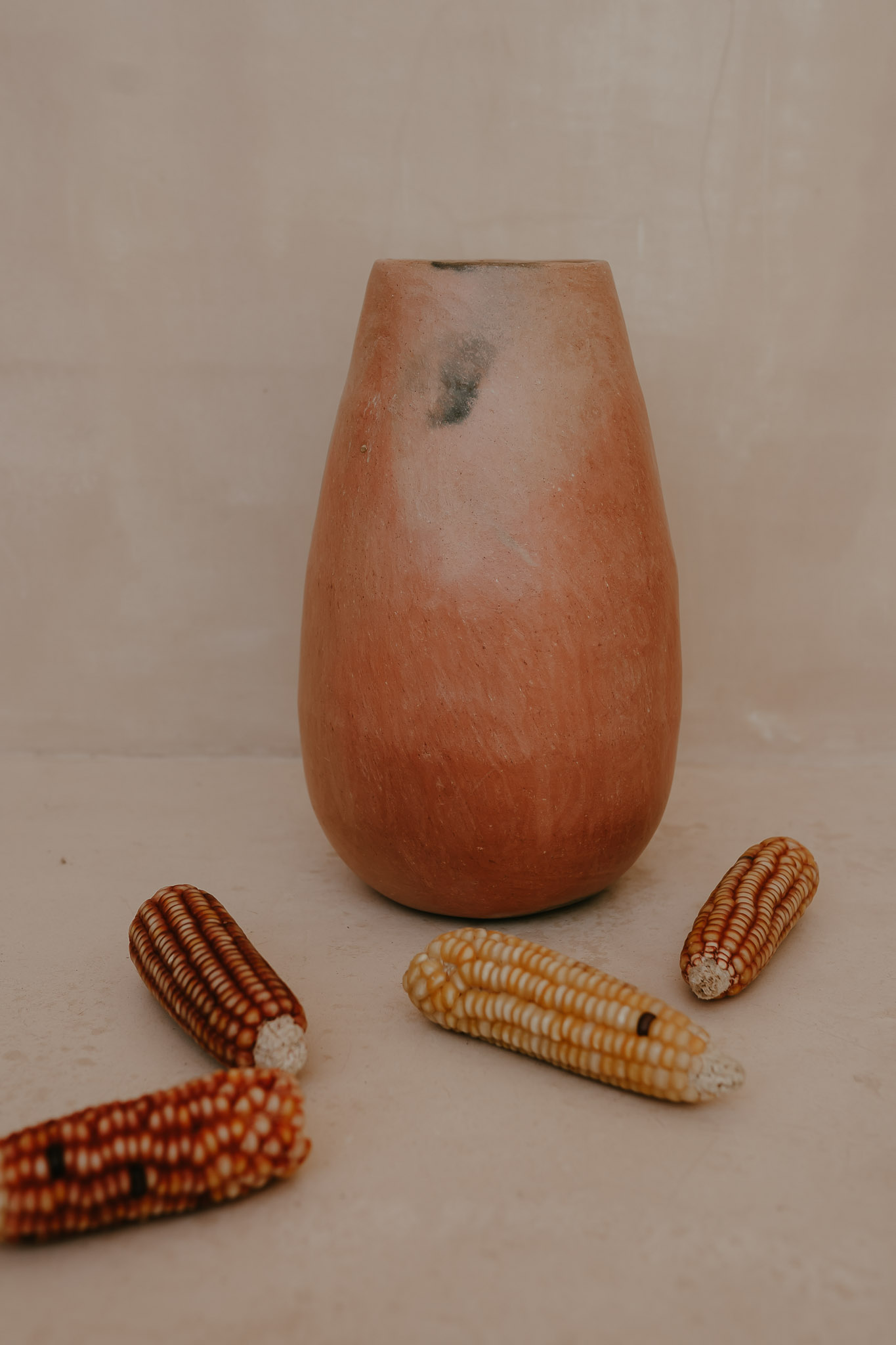 Mixe Natural Clay Vase | Oval