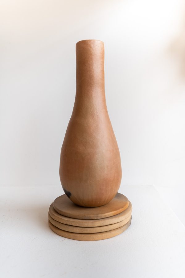 long neck clay vase