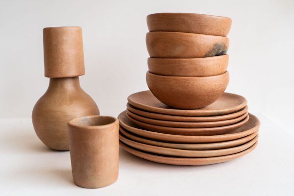 Mixe Clay plate sets with bowl