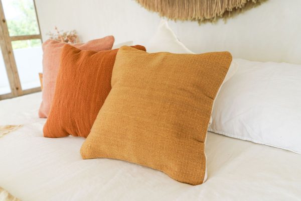Nakawe Signature Decorative Throw Pillow | Gold