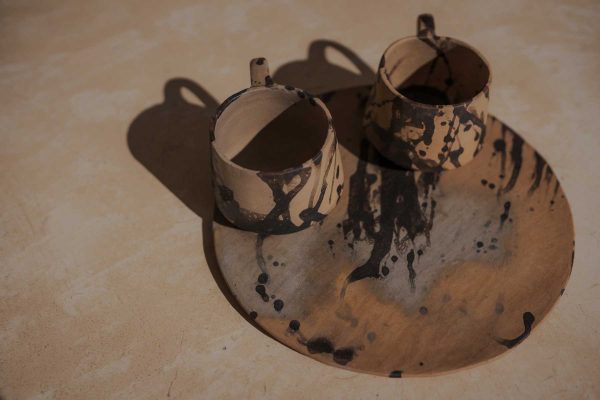 coffee clay cup handmade