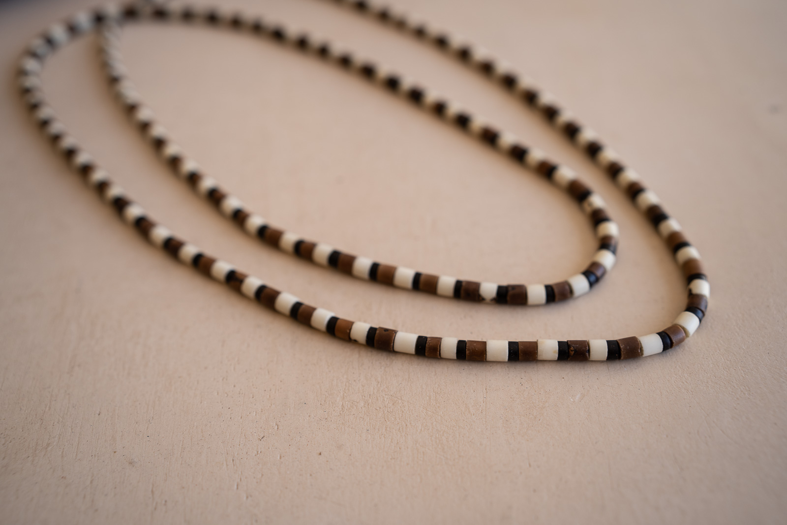 Amazonian Handmade Long Beaded Necklaces | Jaguar