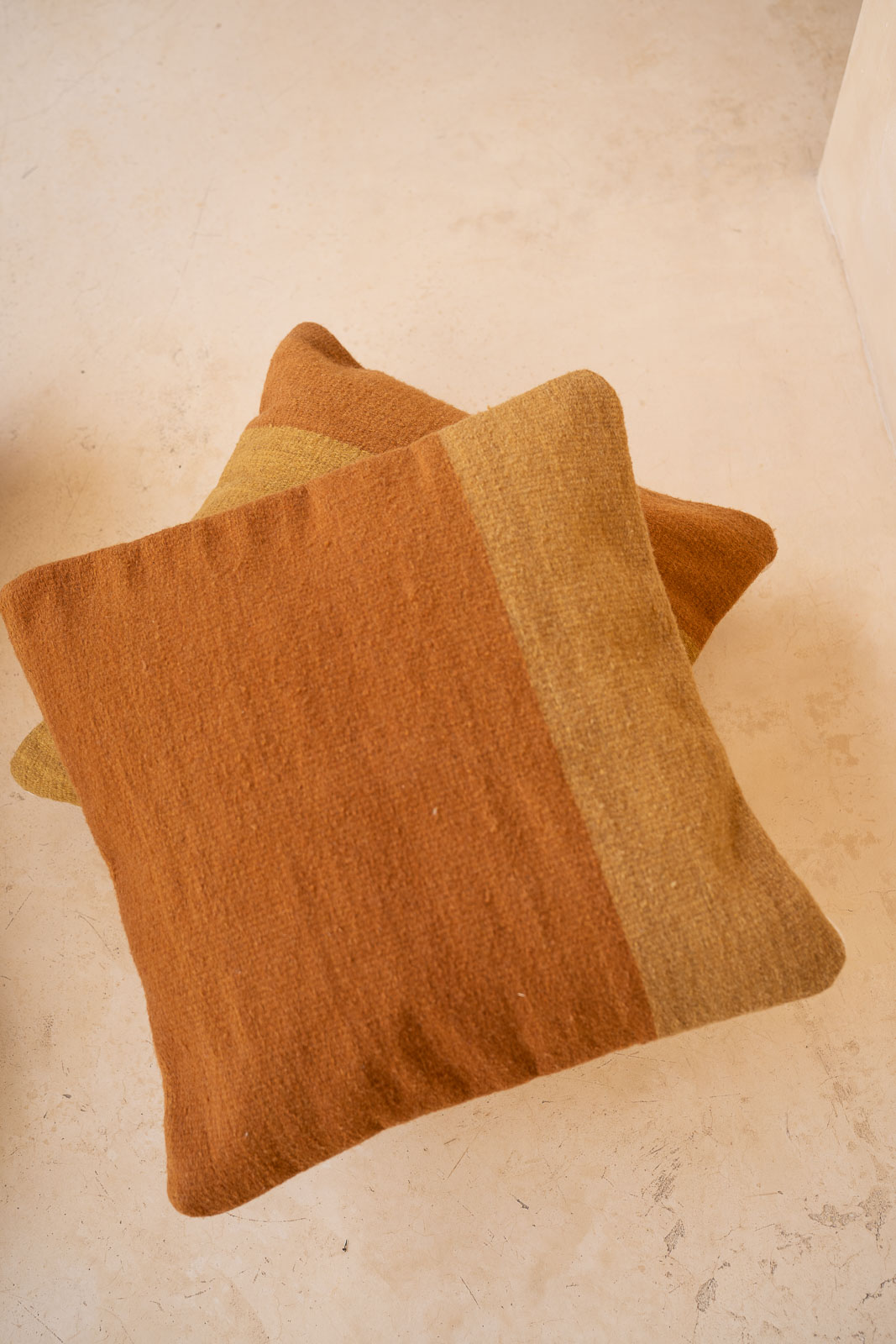 Itzel Handmade Mexican Pillow |  Copper + Gold