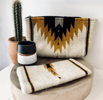 Handmade Mexican Bag | Natural + Ochre
