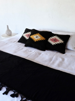Handwoven Mexican Blanket | Noir