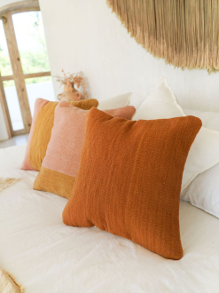 Nakawe Signature Decorative Throw Pillow | Copper
