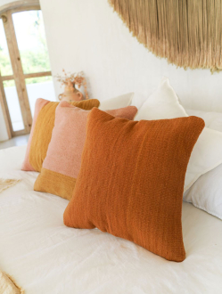 Nakawe Signature Decorative Throw Pillow | Copper