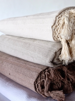 Handwoven Mexican Blanket | Mocha