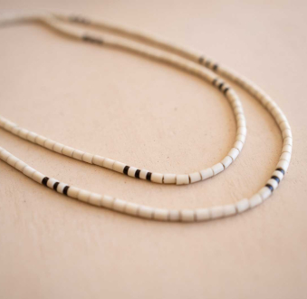 Amazonian Handmade Long Beaded Necklaces | Leopard