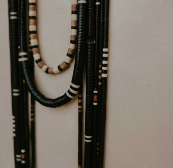 Amazonian Handmade Long Beaded Necklaces | Leopard
