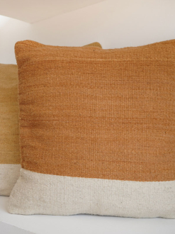 Itzel Handmade Mexican Pillow |  Copper + Natural