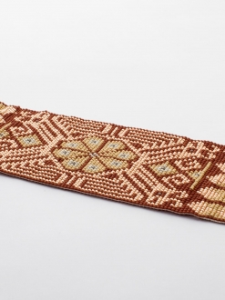Peyote Handmade Beaded Bracelet | Rust + Rose gold