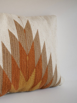 Relampago Mexican Pillow | Natural With Clay Tones
