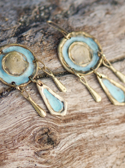Tonatiuh Handmade Bronze Earrings