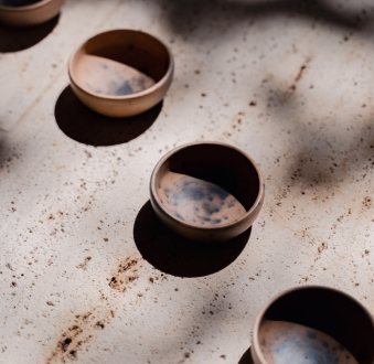 Mexican Black Clay Mezcal Cup Set | Nakawe Signature with Coffee Stain Finish