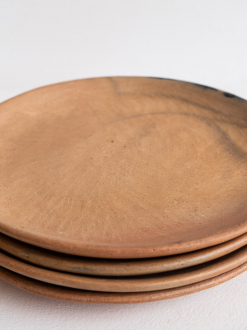 Mixe Natural Clay Dinner Plates | Medium