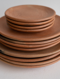 Mixe Natural Clay Dinner Plates | XSmall