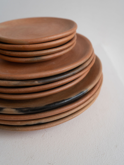 Mixe Natural Clay Dinner Plates | Large