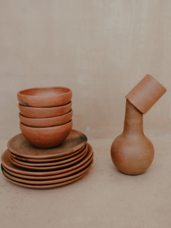 Nakawe Mixe Natural Clay Tableware Sets