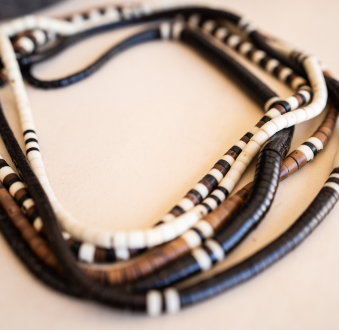 Amazonian Handmade Short Beaded Necklaces | Leopard