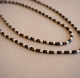 Amazonian Handmade Long Beaded Necklaces | Jaguar