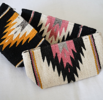 Zapotec Diamond Handwoven Wool Clutch ( More Colors and Sizes Available)